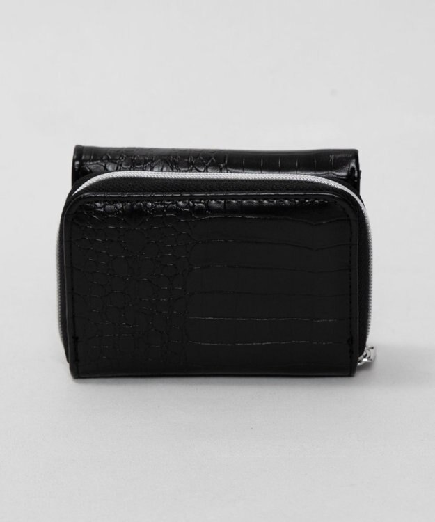 WEGO プレートクロコウォレット ブラック
