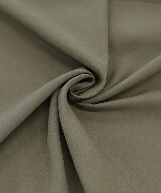 Tiaclasse L 【洗える】シフォンドレープカーディガン カーキ