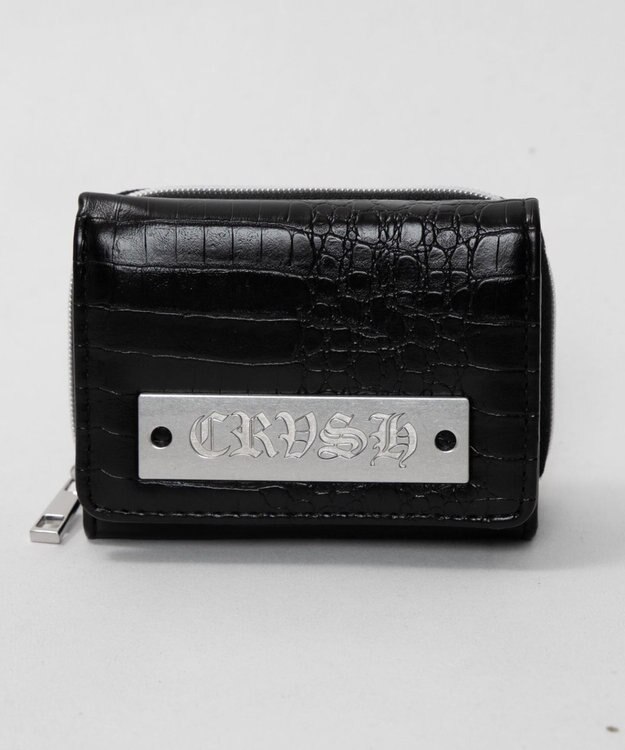 WEGO プレートクロコウォレット ブラック