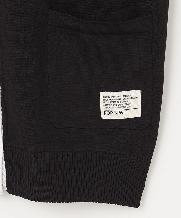 PW CIRCULUS 【WOMEN】ライン カーディガン ゴルフウェア レディース ブラック系