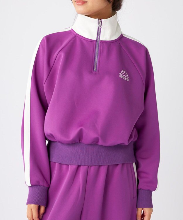 OP／FILA 【Kappa】ハーフジップ ジャージトラックジャケット パープル