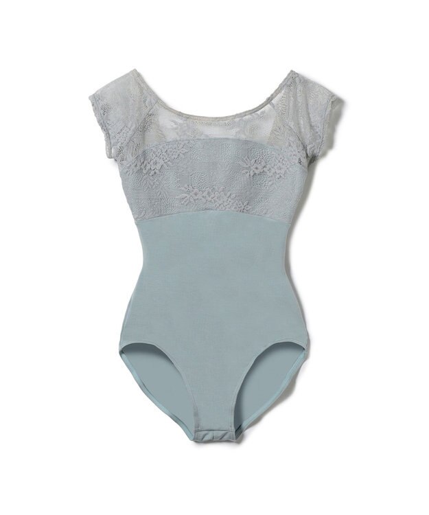 Chacott フレンチスリーブレオタード アクアグリーン