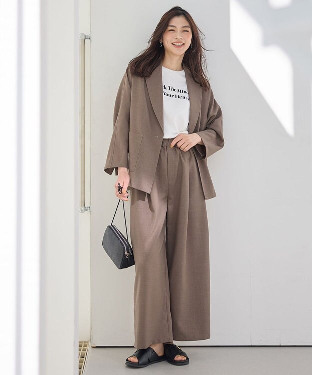 ANY テックリネンドルマンジャケット モカ