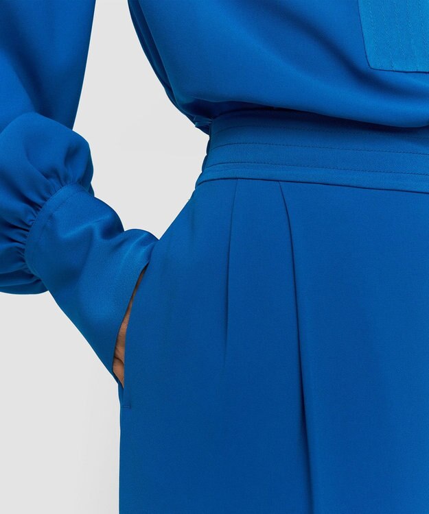 JOSEPH クレープ　トラウザーズ CARA Siam Blue