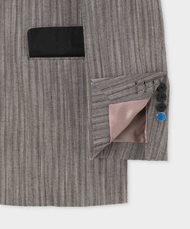 Paul Smith ドレープヘリンボーン テーラードジャケット グレー