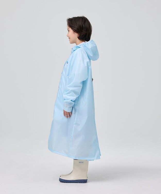 BEAMS SCHOOL レインコート ランドセル対応／収納袋付き ライトブルー