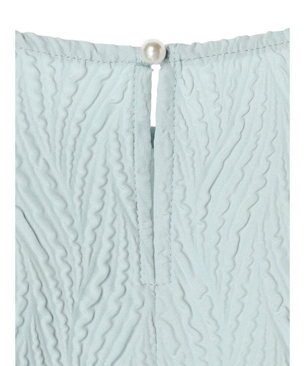 Green Parks ・ＥＬＥＮＣＡＲＥ　ＤＵＥ　フクレジャカードブラウス Sax