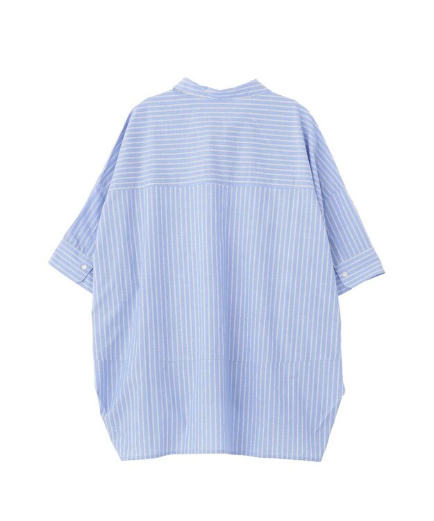 Green Parks ＵＶカットスキッパー半袖シャツ Stripe