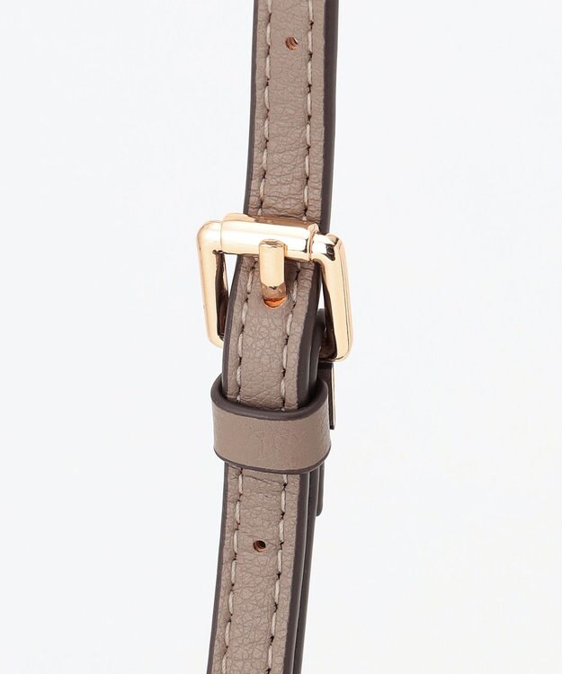 LA BAGAGERIE 【maison vert】 【多収納】ノットデザインポシェット グレー