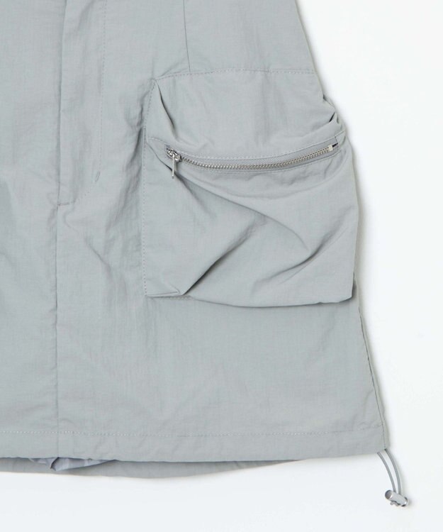 WEGO ナイロンカーゴミニスカパン グレー