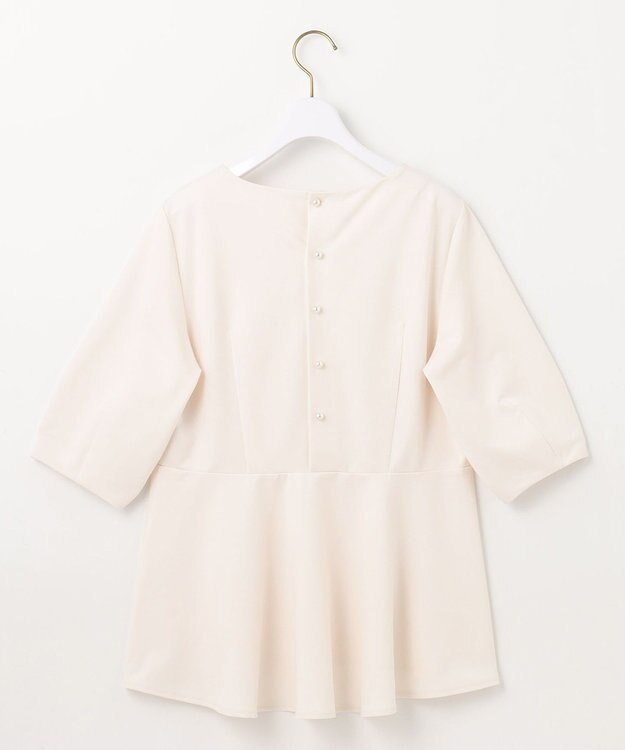 ANY SIS S 【接触冷感/UVカット】サカリバ ペプラム プルオーバー アイボリー