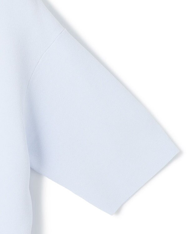 BEIGE， 【洗える】LAURA / 半袖タートルニットトップス Sax