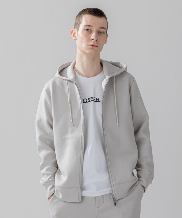 JOSEPH HOMME 【WEB・一部店舗限定 】 ダブルジャージー / ZIP UPパーカー ベージュ系