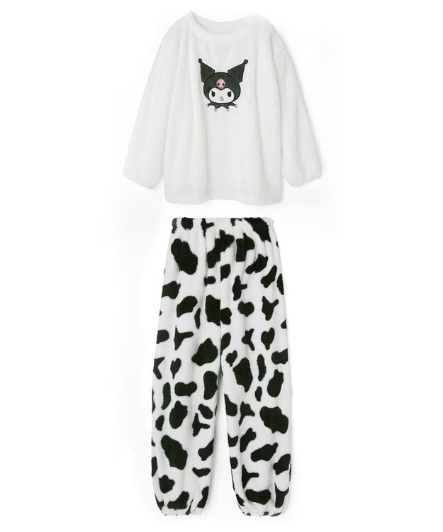 San-ai Resort（三愛水着楽園） 【SALE】【UNISEX】温活にもぴったり！クロミペアルームウェアセット 【northerly】【サンリオキャラクターズ×San-ai Resortコラボ】 ホワイト