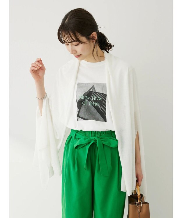 Green Parks Ｂ．ストールカーデ Off White