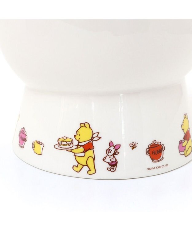 PET PARADISE ディズニー くまのプーさん 高さのある フードボウル 白～オフホワイト