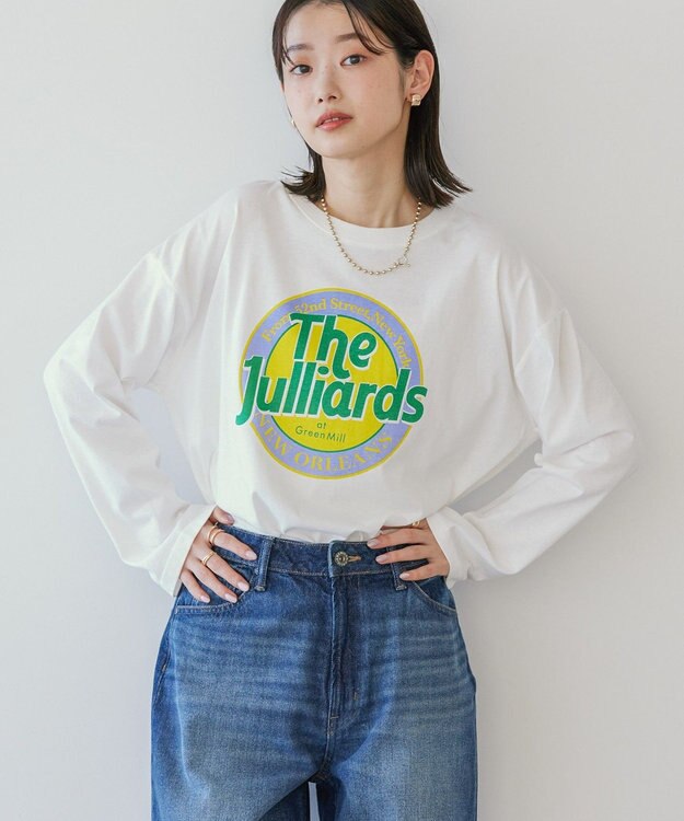 AMERICAN HOLIC サークルロゴプリントロングＴシャツ