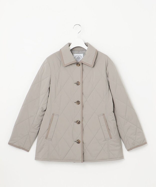 J.PRESS LADIES 【洗える・撥水】プレミアムBasicキルティング ショート コート モカベージュ系