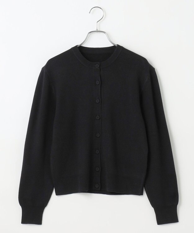#Newans 【カシミヤ混】コンパクトニットカーディガン ブラック