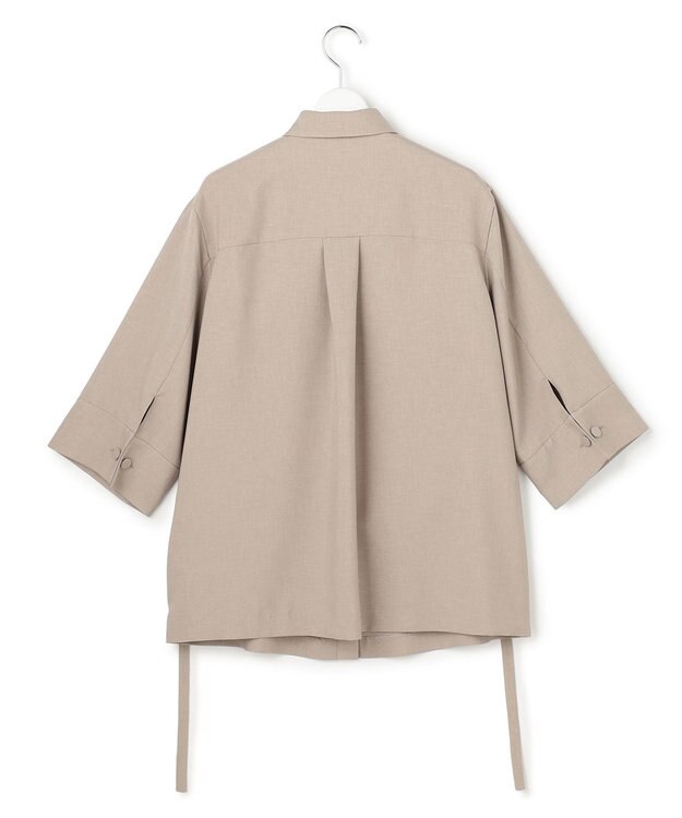 ICB 【WEB＆一部店舗限定】SerikaWorsted シャツブラウス ベージュカーキ