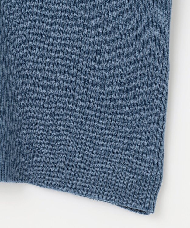 ANY SIS 【洗える】シアーディテール ニット ブルー