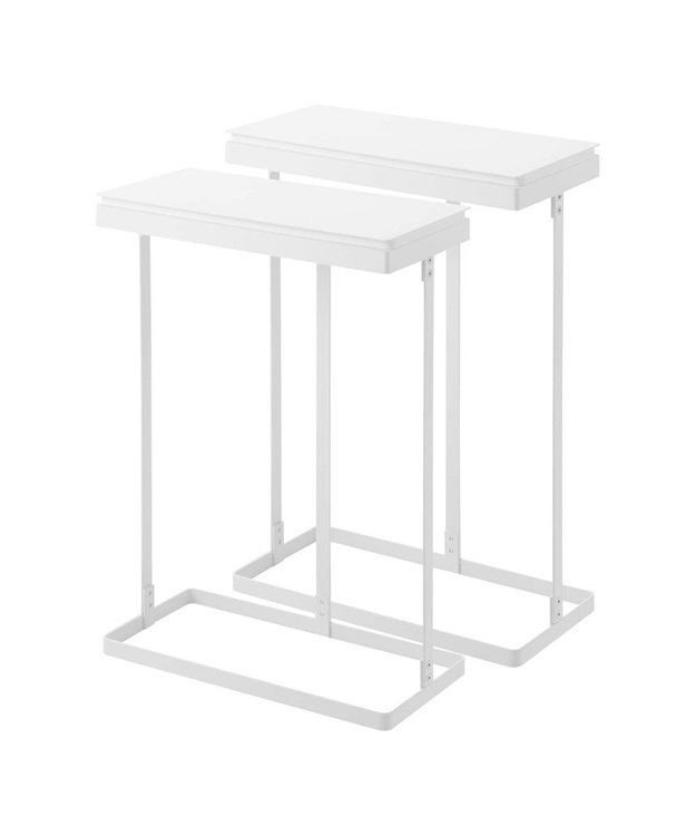 tower スリム蓋付き分別ゴミ袋ホルダー タワー 45L 横開き 2個組 ホワイト ホワイト