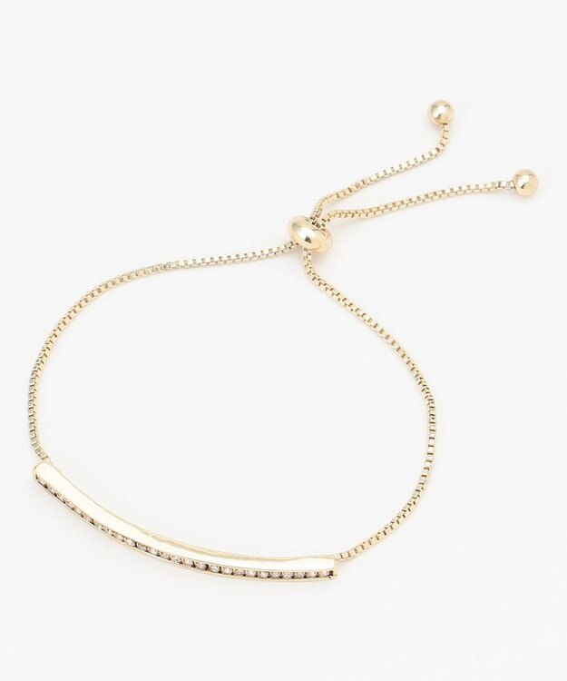 組曲 ストーンラインブレスレット ゴールド系