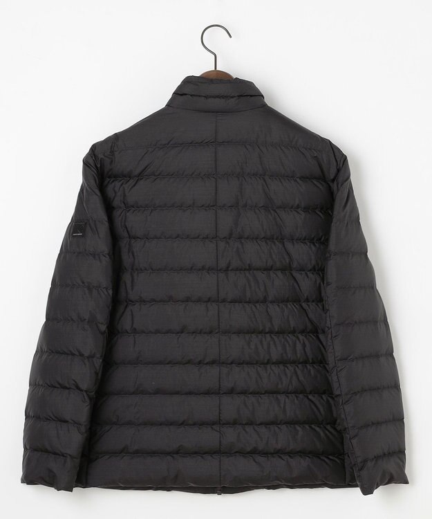 JOSEPH ABBOUD 【キングサイズ・軽量/サスティナブル素材/ECO撥水/インナーダウンにも】ナイロンスラブタフタダウンブルゾン ブラック系