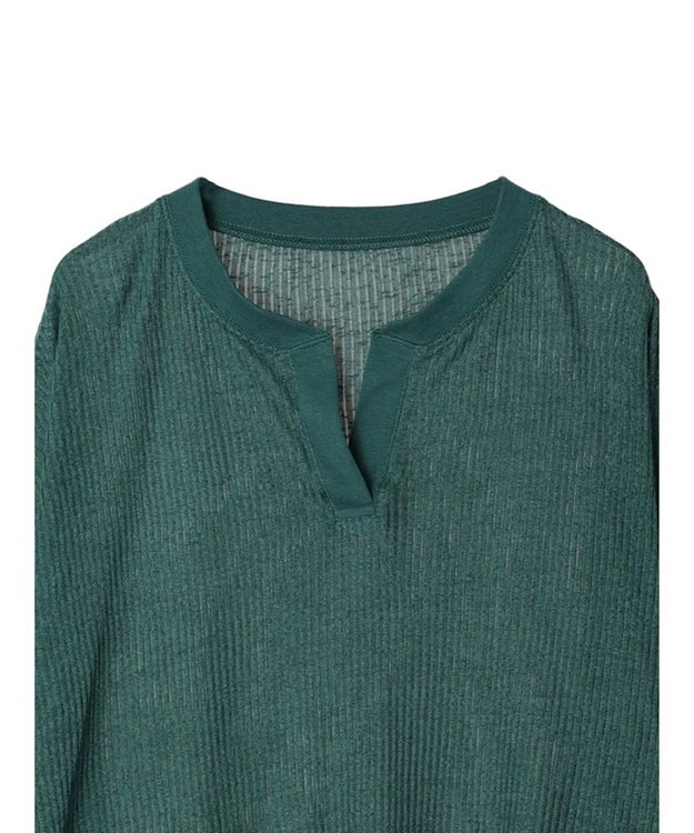 earth music&ecology シアーリブドルマンプルオーバー Green