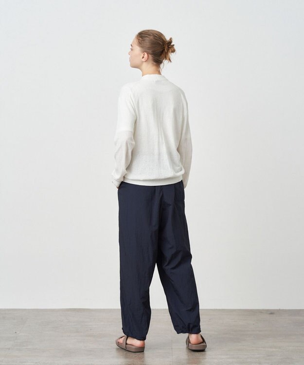 ATON HAND DYE NYLON | オーバーパンツ - UNISEX NAVY