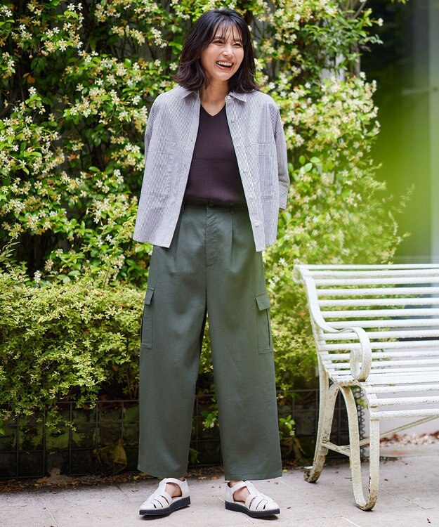 ANY 【前後2WAY/アンチピリング/洗濯機可】ノースリーブニット ブラウン