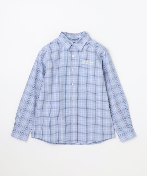 J.PRESS KIDS 【140-170cm】オックス チェックシャツ スカイブルー系3