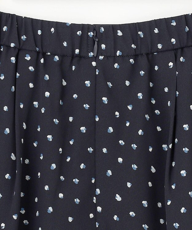 J.PRESS LADIES S 【洗える】ドット フラワープリント スカート ネイビー系5