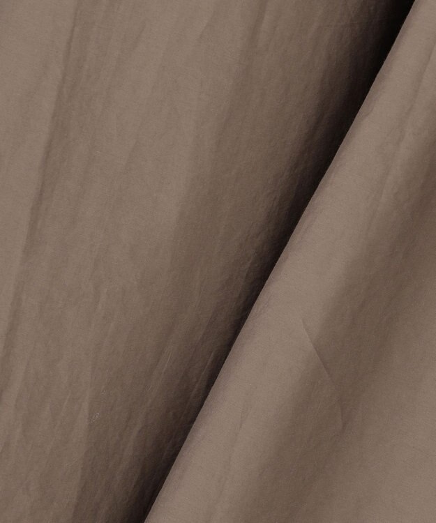 23区 L 【先行予約】ナイロンコットンタフタ フレアスカート モカ系