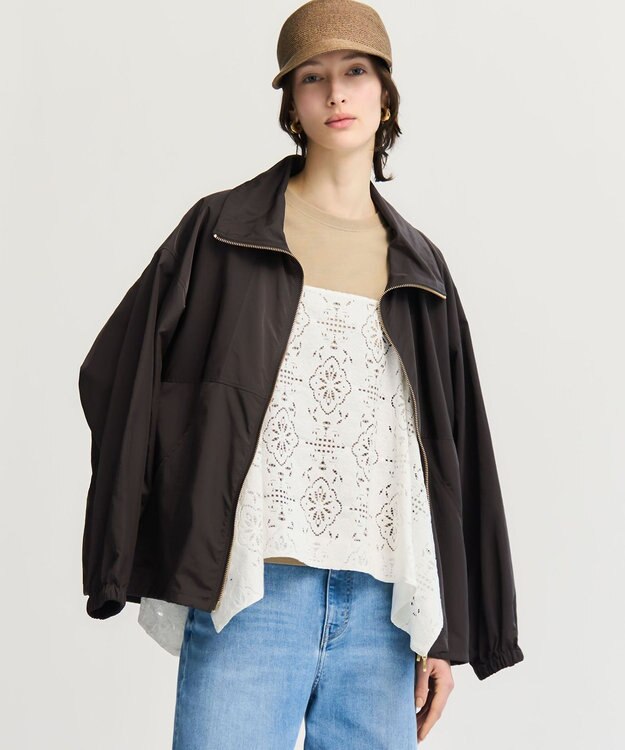 23区 【先行予約】ナイロンタイプライター ダブルジップ ブルゾン