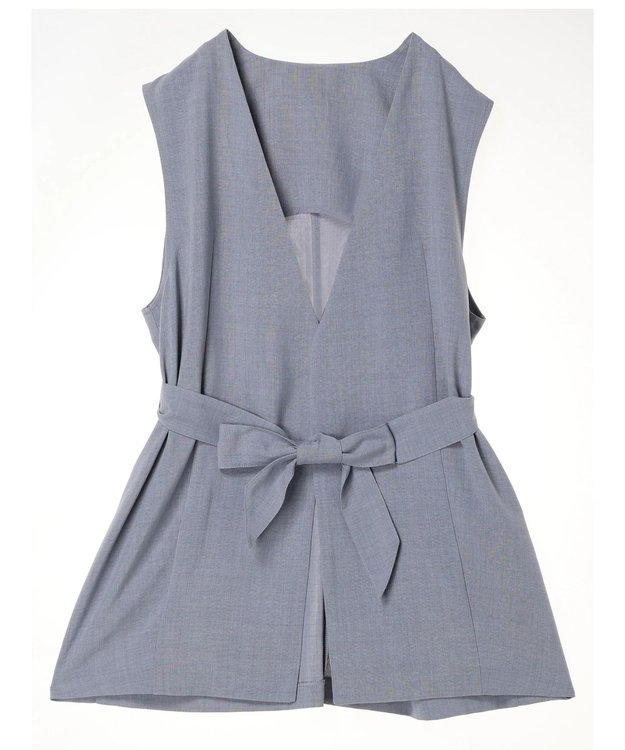 earth music&ecology リネンライクジレ Grayish Blue