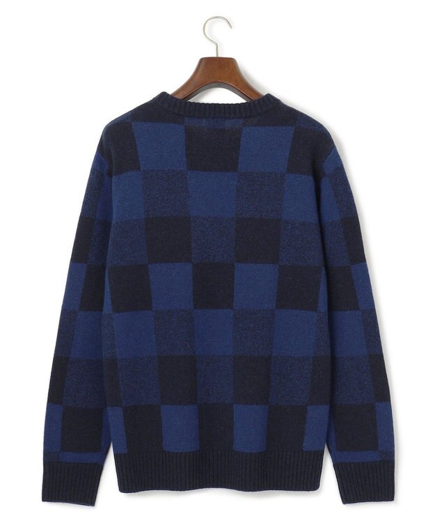 J.PRESS MEN 【Cash Lamb’s Wool】クレイジーパターンニット / クルー ネイビー系7