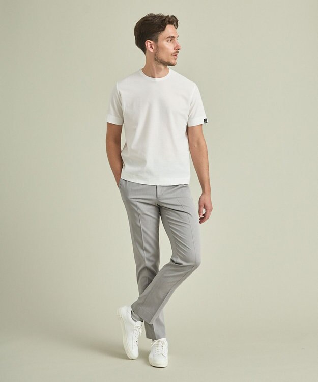 GOTAIRIKU 【吸水速乾】クールマックス ストレッチ  トラウザーズ ライトグレー系