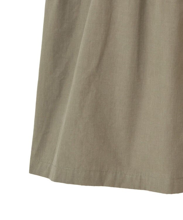 Green Parks ■ＥＳＣＡＲ　刺繍スリーブギャザーワンピース Khaki
