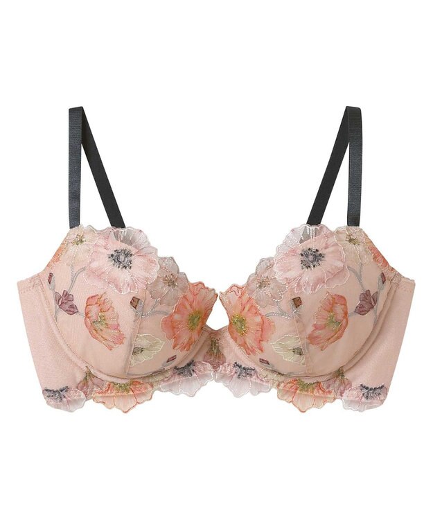 AMPHI ブラジャー パーソナル設計 脇高 背中の段差が出にくい 【stylist 4U スタイリストフォーユー】 A～Gカップまで対応 大きいサイズ ブラ BYJ383 アンフィ／ワコール カカオ