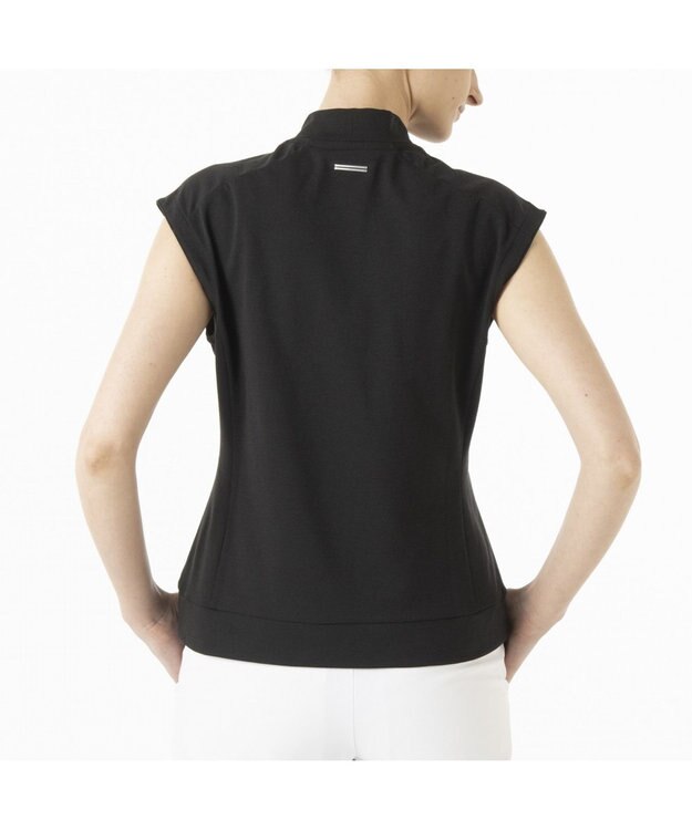 ZERO HALLIBURTON 【吸水速乾・UVケア】 フレンチスリーブモックネックTシャツ ZHG-W5S6b 82981 ブラック