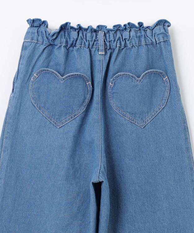 ANY KIDS デニム ガウチョ ブルー