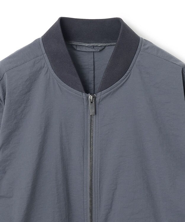 JOSEPH HOMME スーパーストレッチウェザー　ジップアップブルゾン ライトグレー系