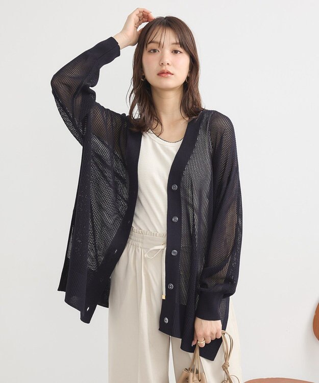 earth music&ecology ピコトリミングタンクトップ Ivory