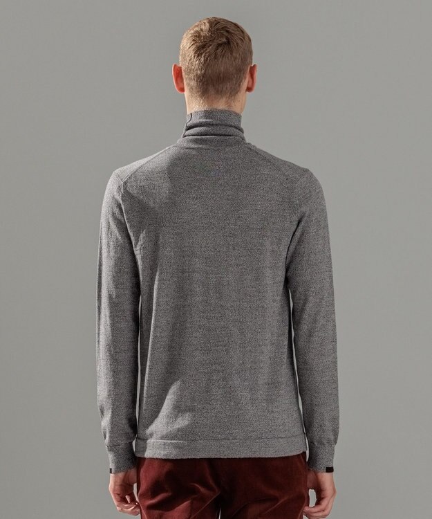 JOSEPH HOMME ウォッシャブルメリノ　タートルネックニット ライトグレー系