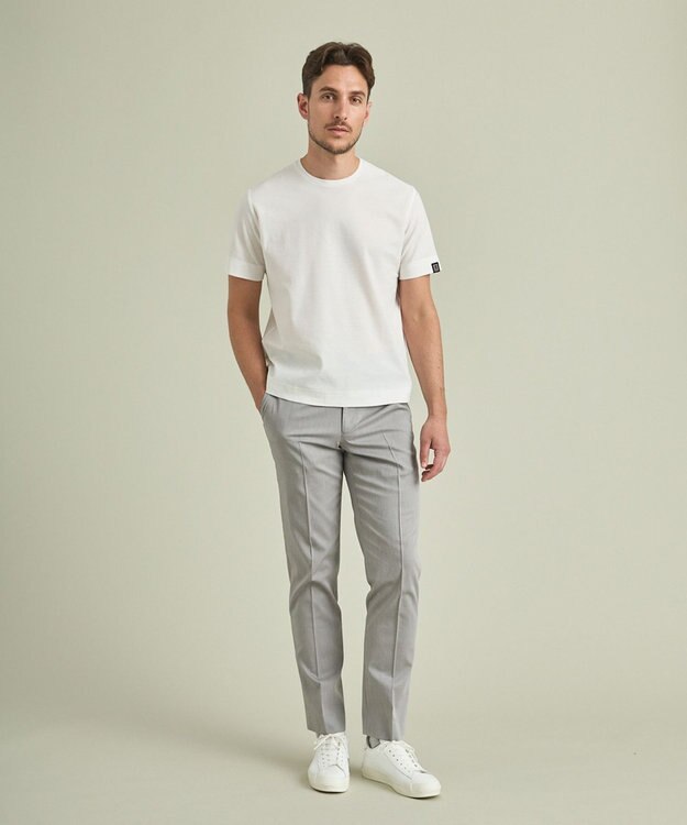 GOTAIRIKU 【吸水速乾】クールマックス ストレッチ  トラウザーズ ライトグレー系