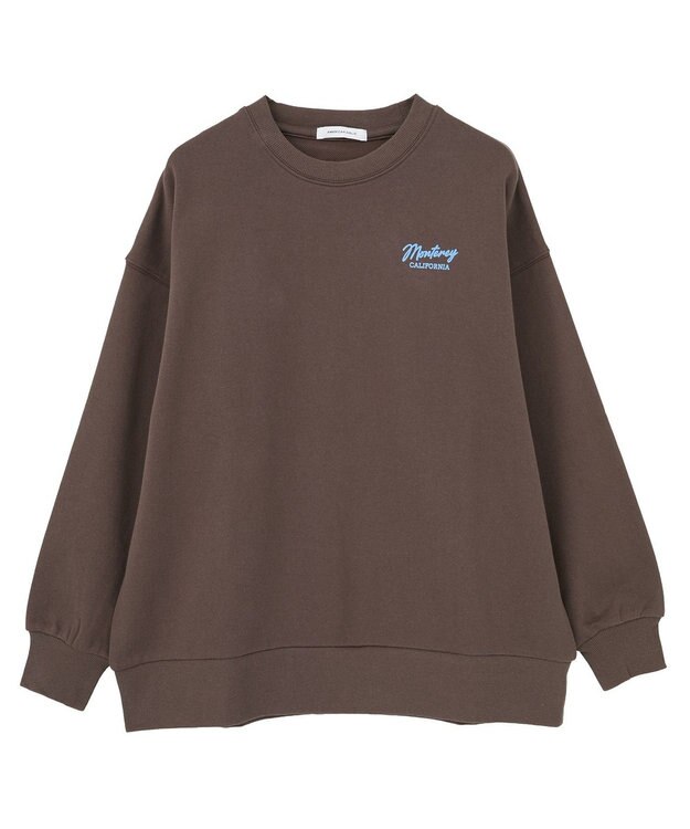 AMERICAN HOLIC サガラ刺繍裏毛プルオーバー Brown