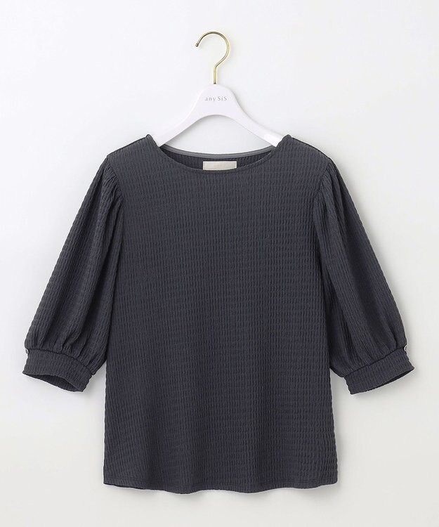 ANY SIS 【美人百花7月号掲載】ボリュームスリーブシャーリング カットソー グレー系