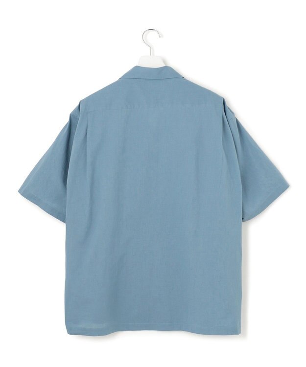 J.PRESS YORK STREET 【UNISEX】コットンボイル オープンカラーシャツ ダルブルー系