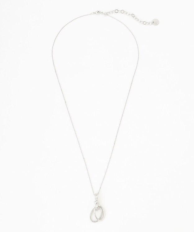 J.PRESS LADIES ヴィンテージオーバルリング ネックレス シルバー系
